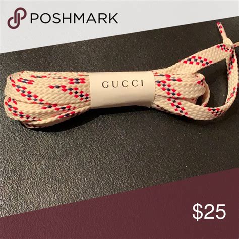 gucci shoe laces white|gucci shoe laces for sale.